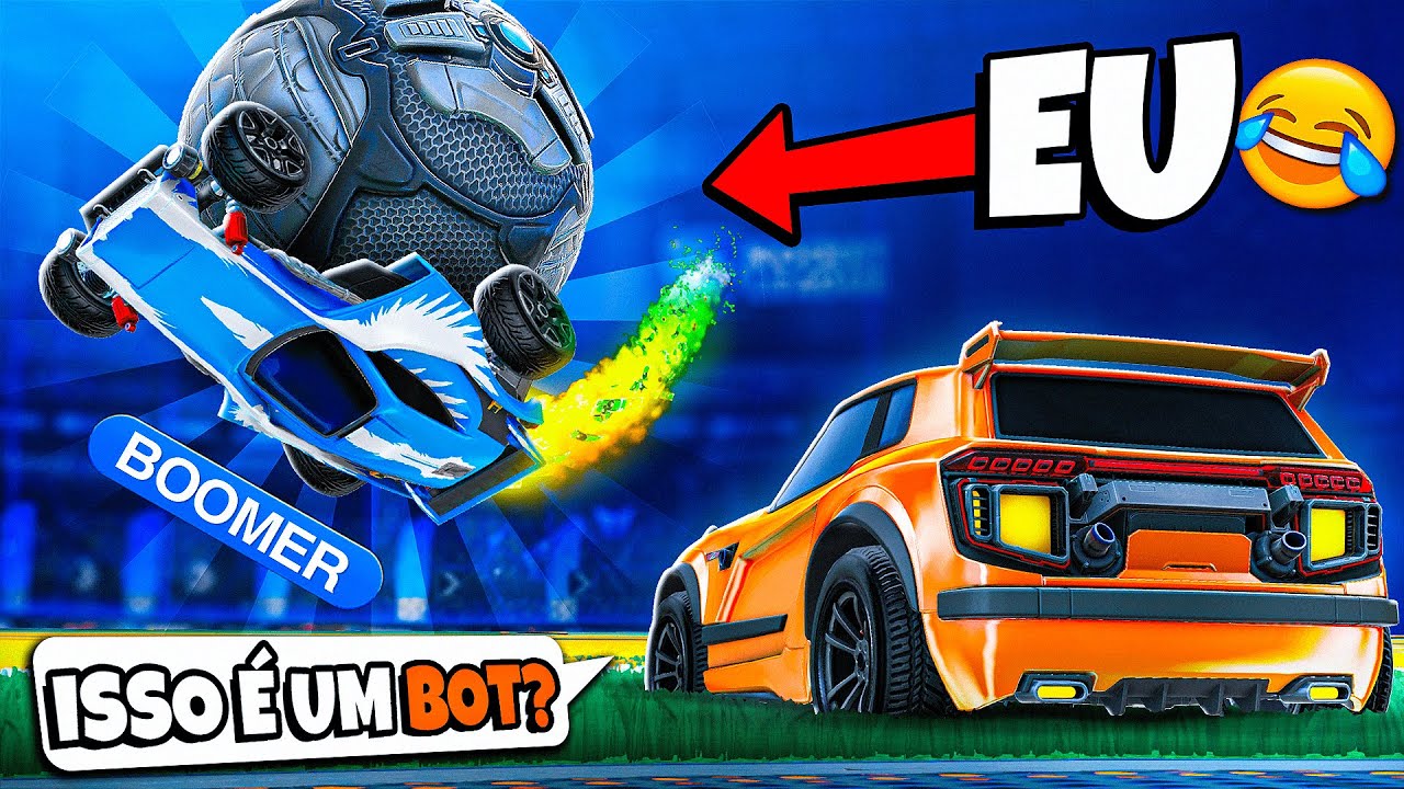 ME FINGI de BOT NO ROCKET LEAGUE E DEPOIS JOGUEI SÉRIO (TROLAGEM)