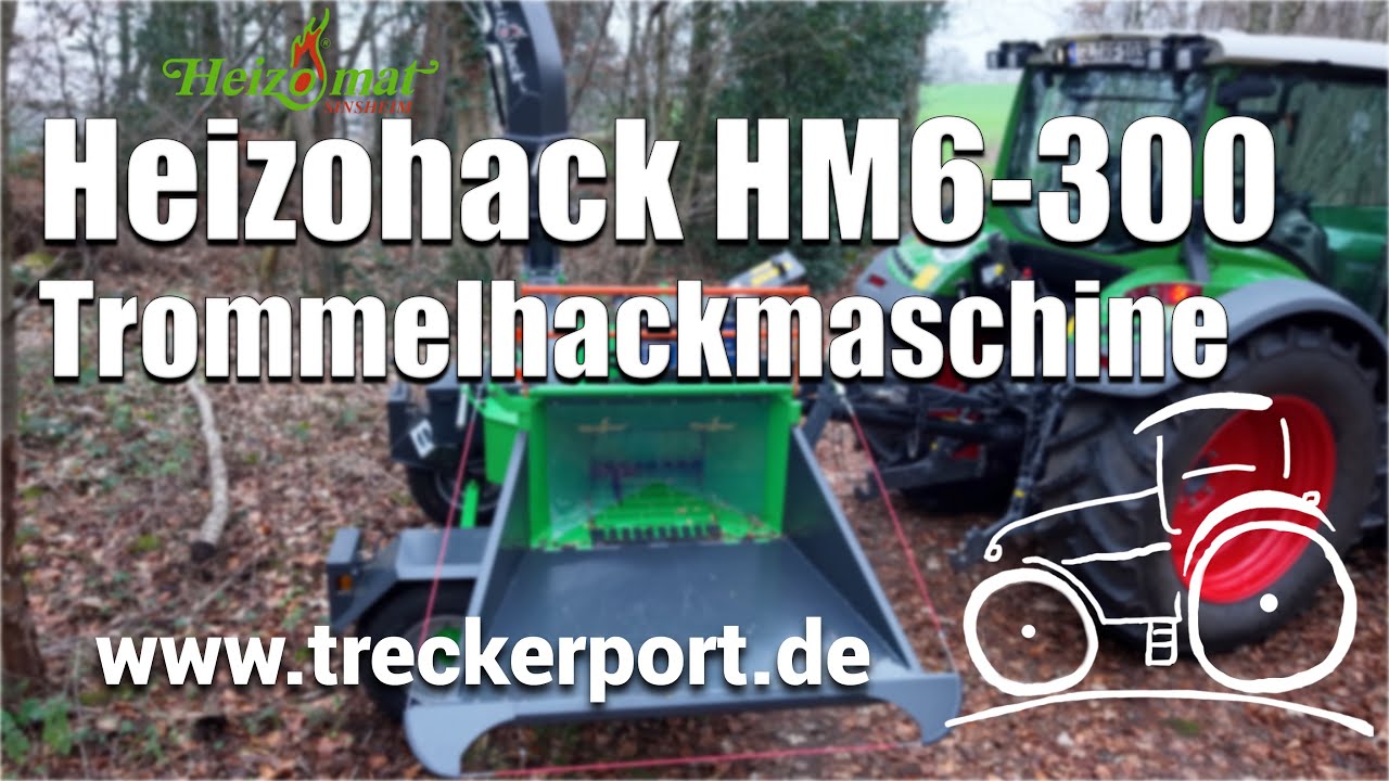 Heizohack Trommelhacker HM 6-300 mit Fendt 311, Bobcat E17z und Biojack Fällgreifer