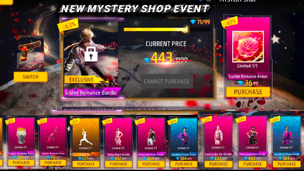 MYSTERY SHOP EVENT FREE FIRE| FREE FIRE NEW EVENT| FF NEW EVENT TODAY| NEW FF EVENT|GARENA FREE FIRE