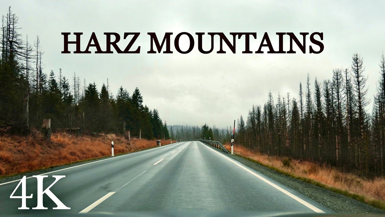 Autumn Drive in the Harz Mountains, Altenau - St. Andreasberg - Torfhaus, Relaxing Sounds, ASMR 4K