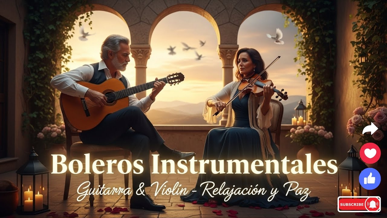 🕊️ Boleros Instrumentales – Guitarra & Violín Para Relajación y Paz