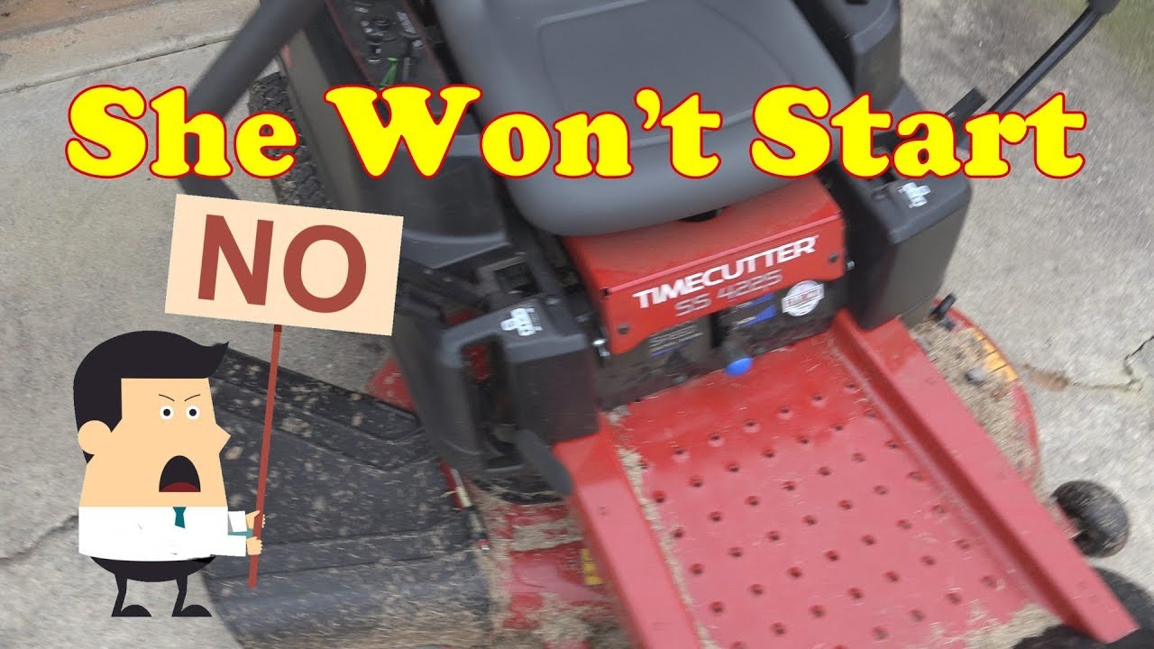 Toro Timecutter SS 4225  No Start Service Call