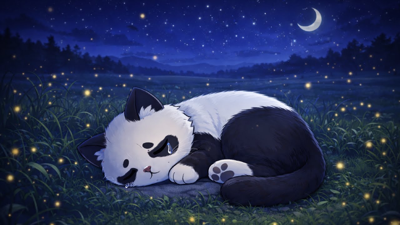 Sad Night Lofi 🐾 | Relaxing BGM for Peaceful Sleep