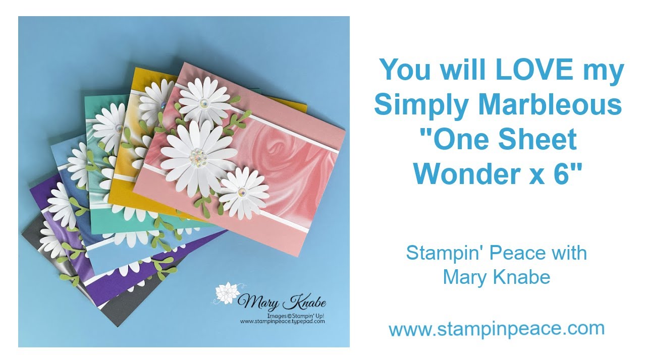 Simply Marbleous DSP - One Sheet Wonder x 6