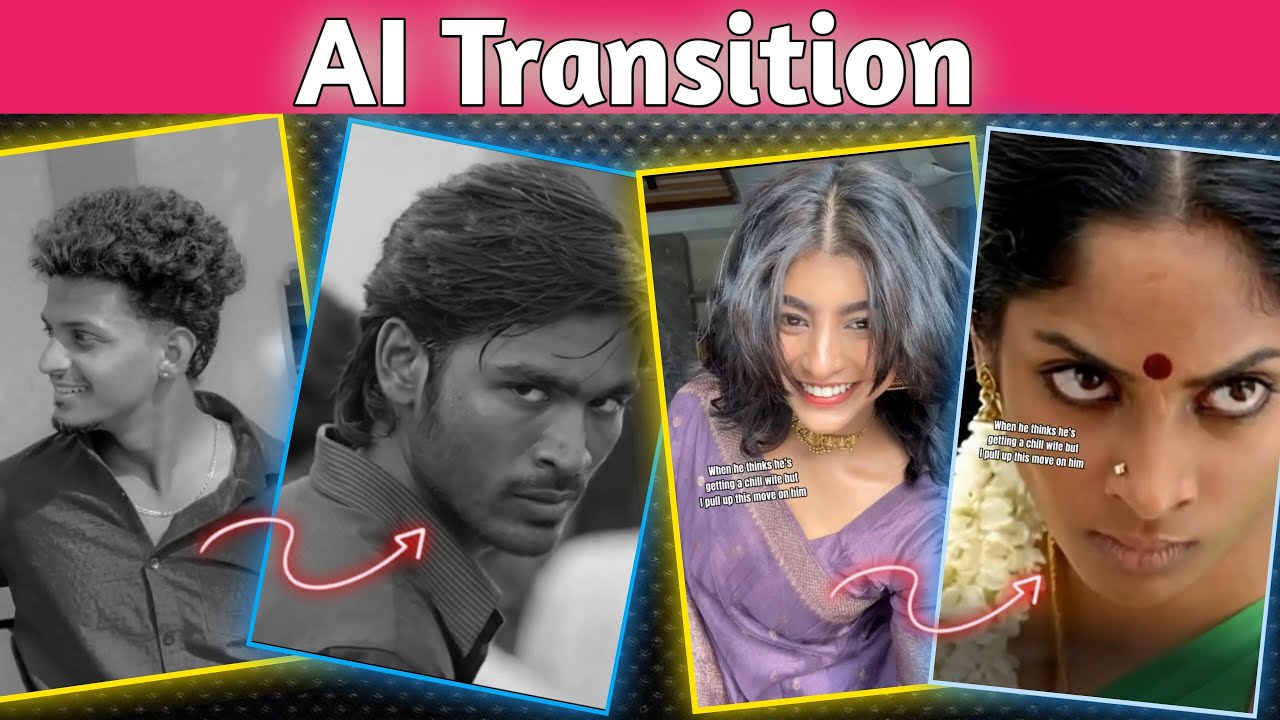 Instagram Trending Ai transition | Ai photo Transition photo change video edit tutorial in tamil#ai