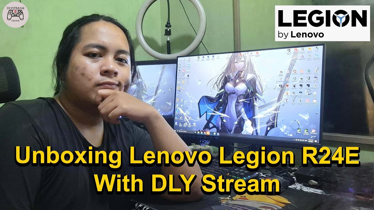 DLY Unbox - Unboxing Monitor Baru DLY Stream Lenovo Legion R24E 180hz