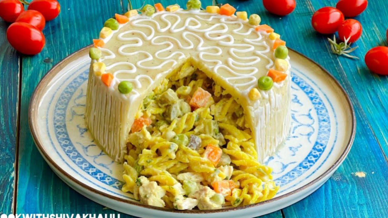 یک سورپرایز عالی با یک سالاد ماکارونی شیک و‌ مجلسی