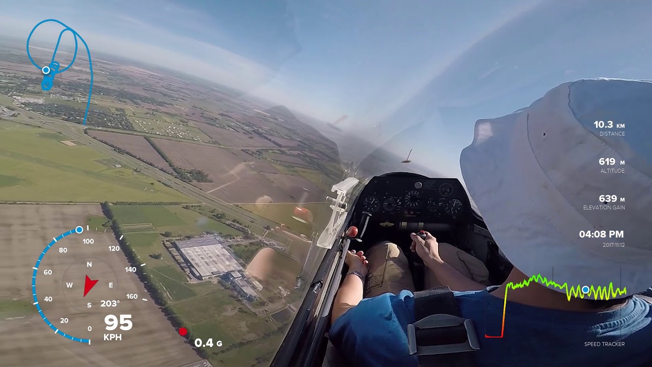 Curso de planeador en el CPZ. Vuelo en térmicas.