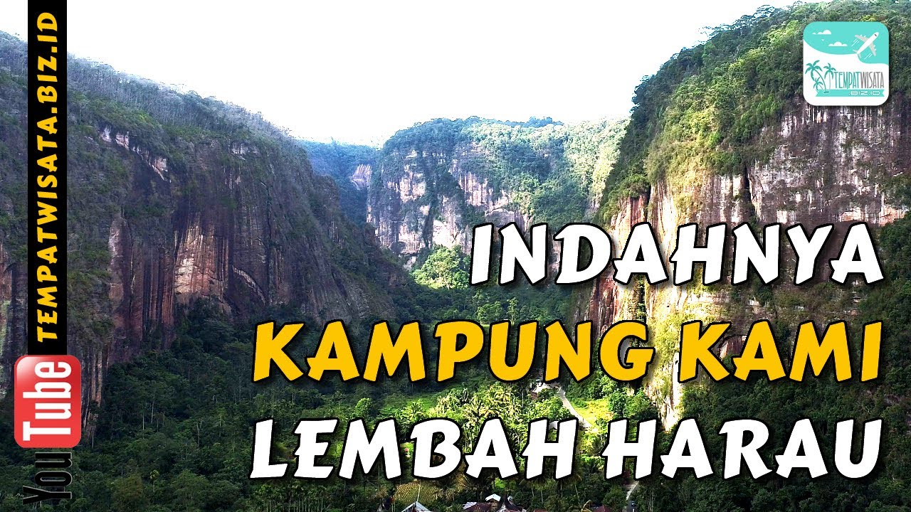 Video Drone Wisata Lembah Harau - Harau Valley Dari Sisi Luarnya Payakumbuh Sumatera Barat