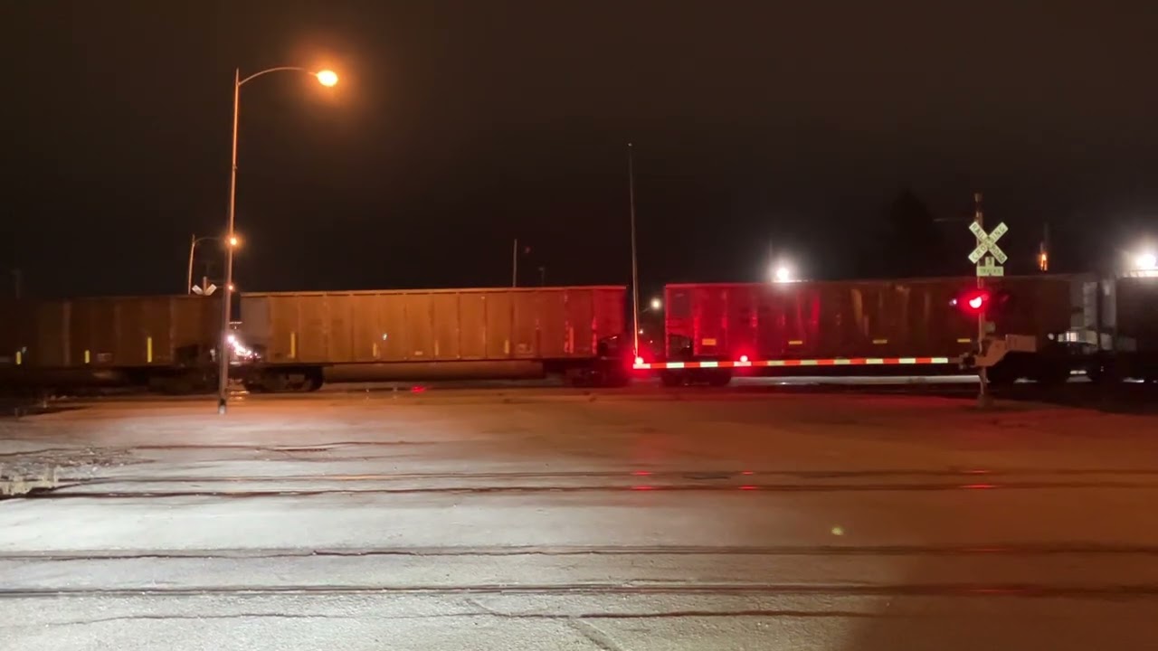 UP 5328 Empty Coal Train West, Main St. Railroad Crossing, Fremont NE