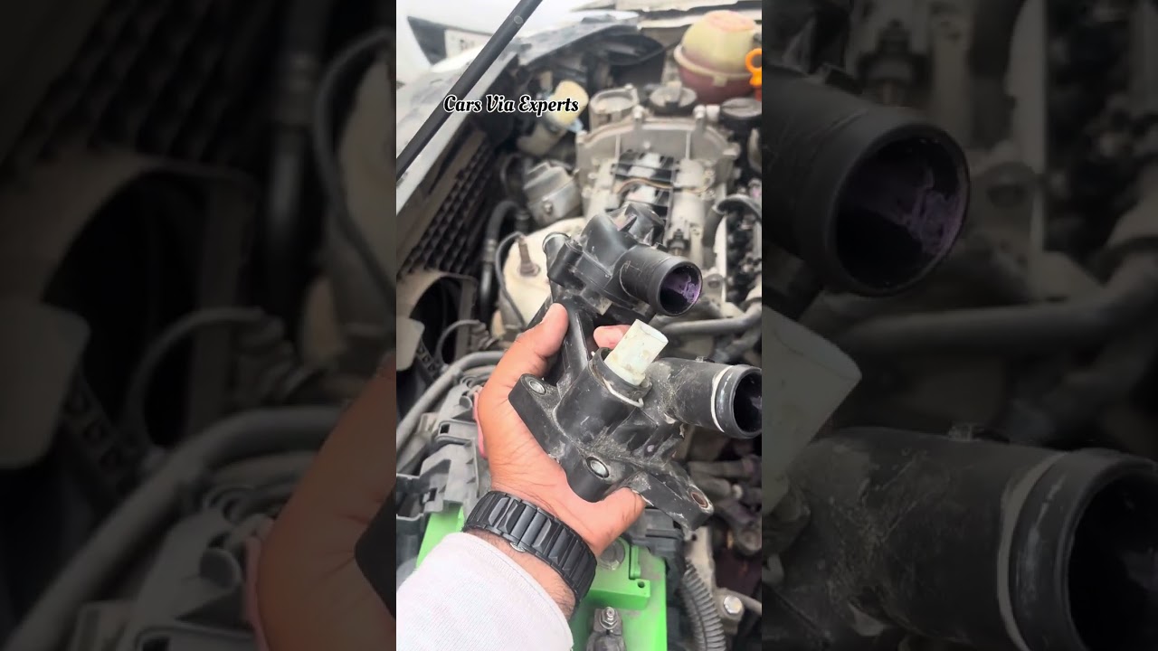 Volkswagen polo 1.2 petrol , Thermostat valve and engine coolant temperature sensor described