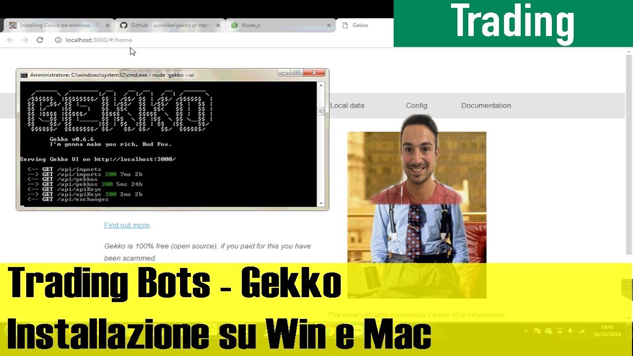 Come Installare Gekko Trading Bot su Windows e Mac - Guida Passo dopo Passo