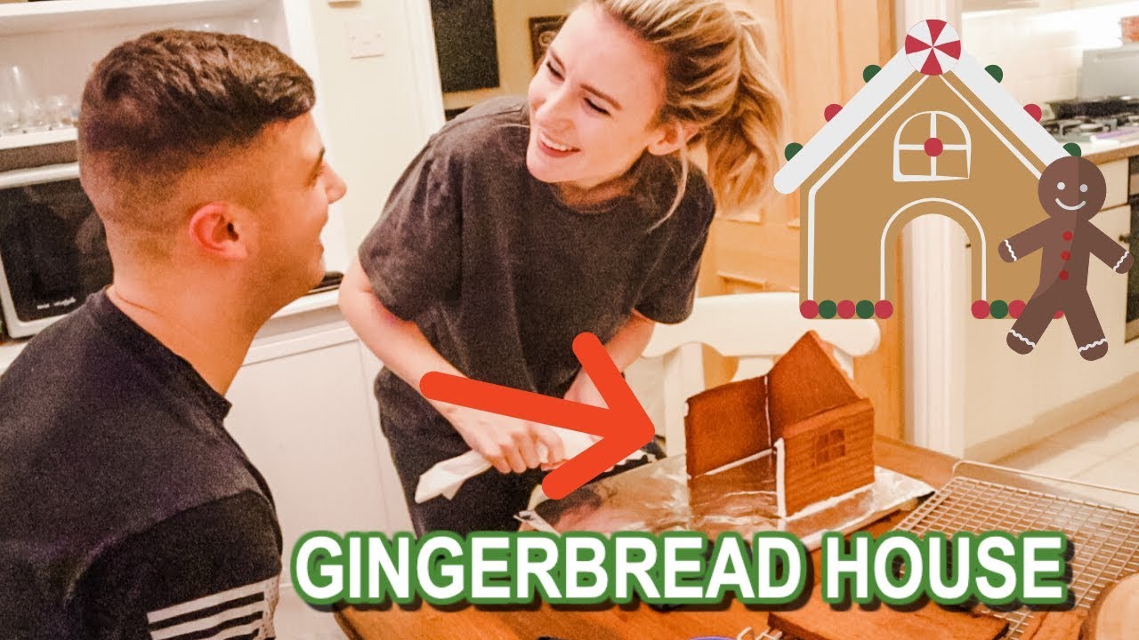 MAKING A GINGERBREAD HOUSE FROM SCRATCH...WITH NO GINGER | VLOGMAS 2019