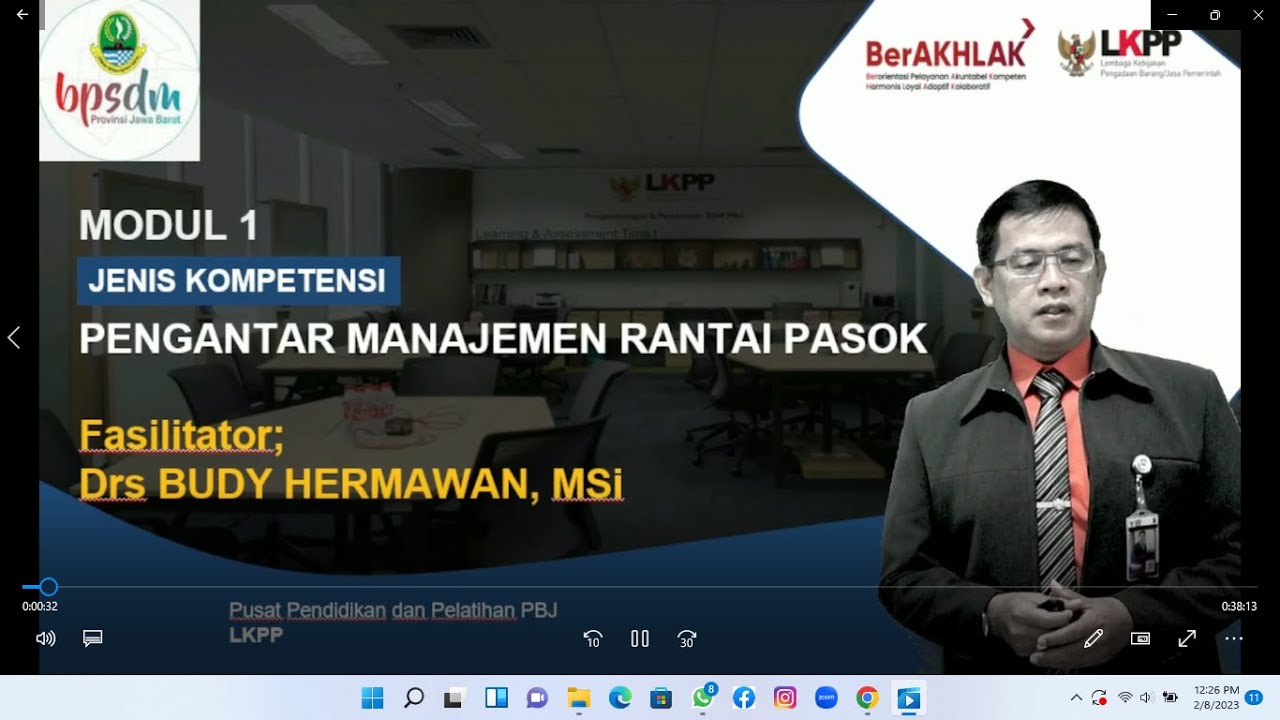 Manajemen Rantai Pasok #Materi 1 PBJ Level 1