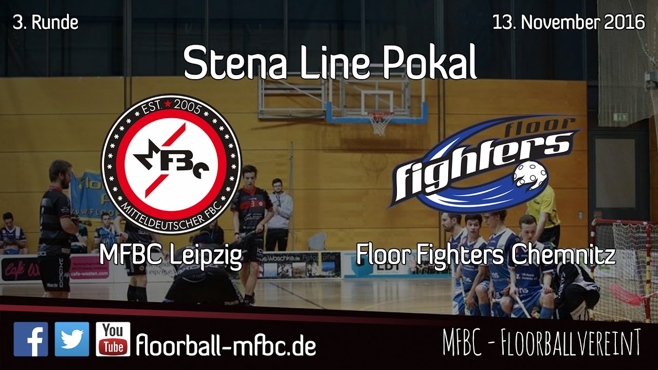 Highlights: MFBC Leipzig - Floor Fighters Chemnitz / Stena Line Pokal / 3. Runde / 2016/2017