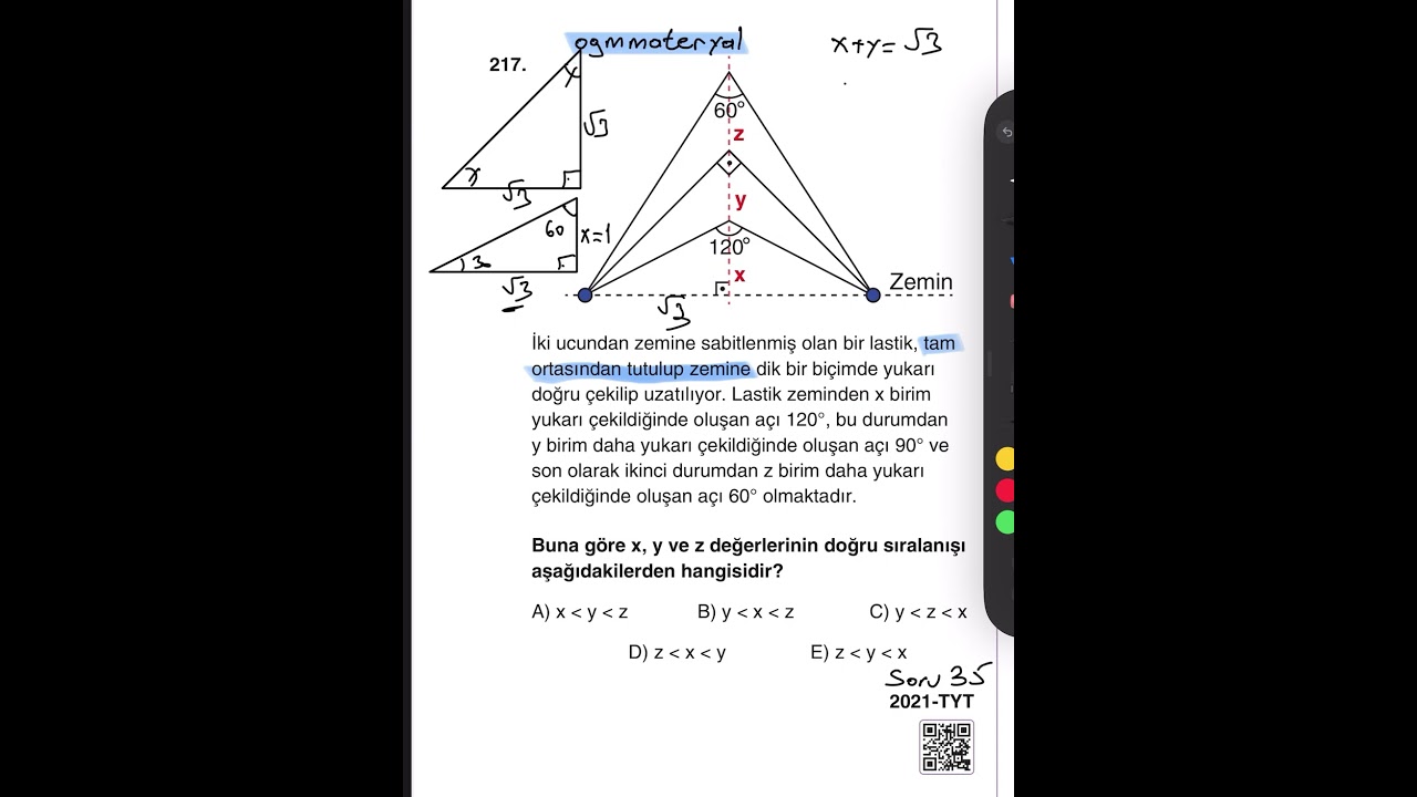 2021 TYT MATEMATİK GEOMETRİ SORU35 &ccedil;&ouml;z&uuml;m video#shorts