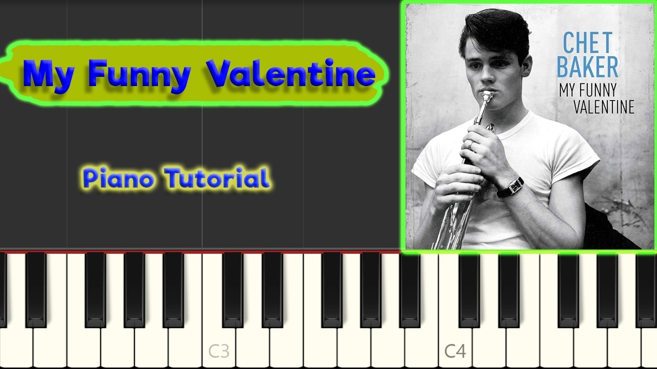 My Funny Valentine - EASY Jazz Piano Tutorial (~sheets and MIDI in desription~)