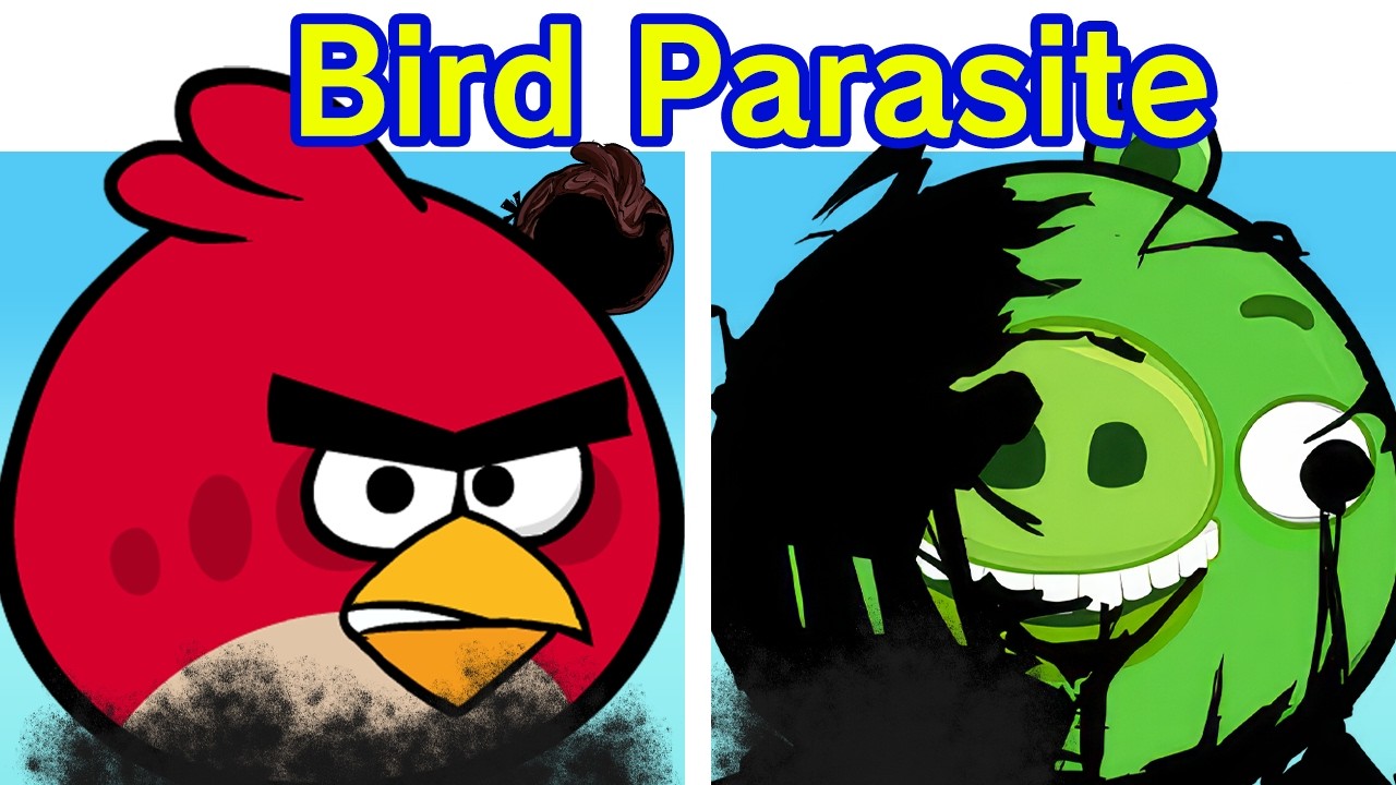FNF VS Angry Birds Parasite | Musta Parvi (Friday Night Funkin' Mod)