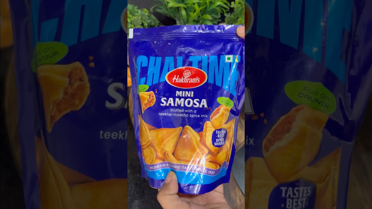 Haldiram&rsquo;s Mini Samosas Unboxing | Review | 😋 Crispy Tea Time Snack | #shorts #samosa #snacks