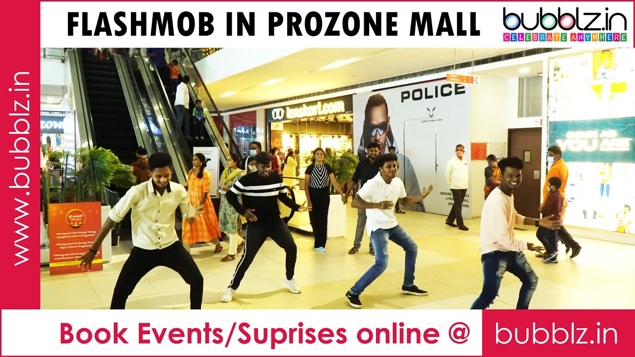 Dancing Wife surprise her husband | Bubblz.in | Flashmob in mall