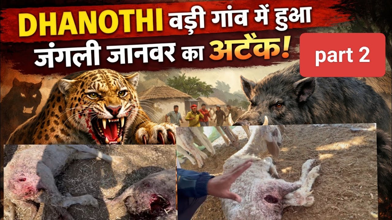  धानोठी बड़ी पार्ट 2 लाईव देखा जानवर । Alert 🚨