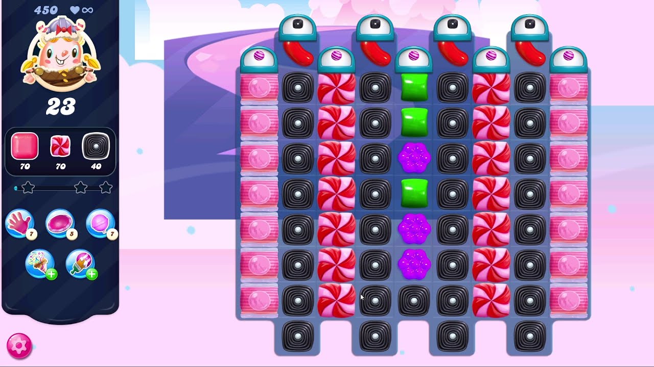 Candy Crush Saga LEVEL 450 | NO BOOSTERS (new version*)✔️