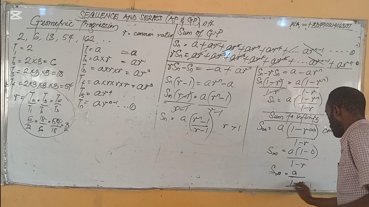 Sequence and Series - AP and GP (with solved examples)