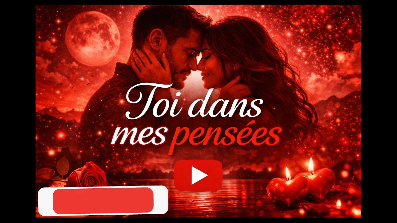 Toi dans mes pensées❤️(Paroles 🎤, chanson d'amour, Musique romantique française ❤️🎧)