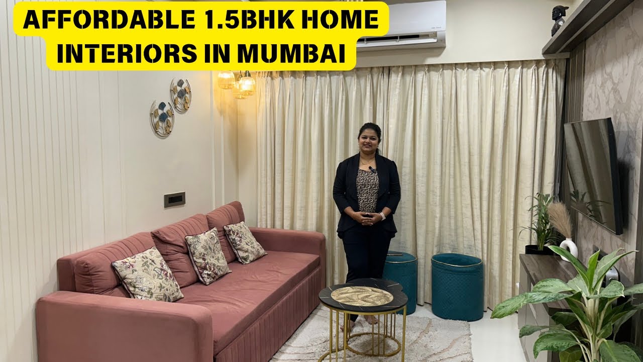 Affordable 1.5BHK Home Interior In Mumbai | Designed by @navdesignsolutionss | Turnkey Solution