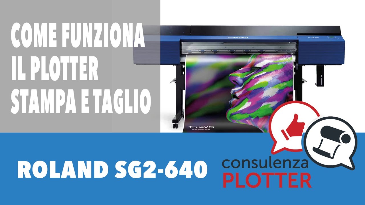 Come funziona il plotter stampa e taglio