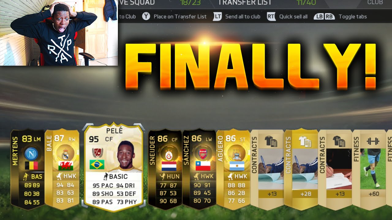BIG LEGEND IN A PACK AND LEGEND GIVEAWAY - FIFA 15 PACK OPENING