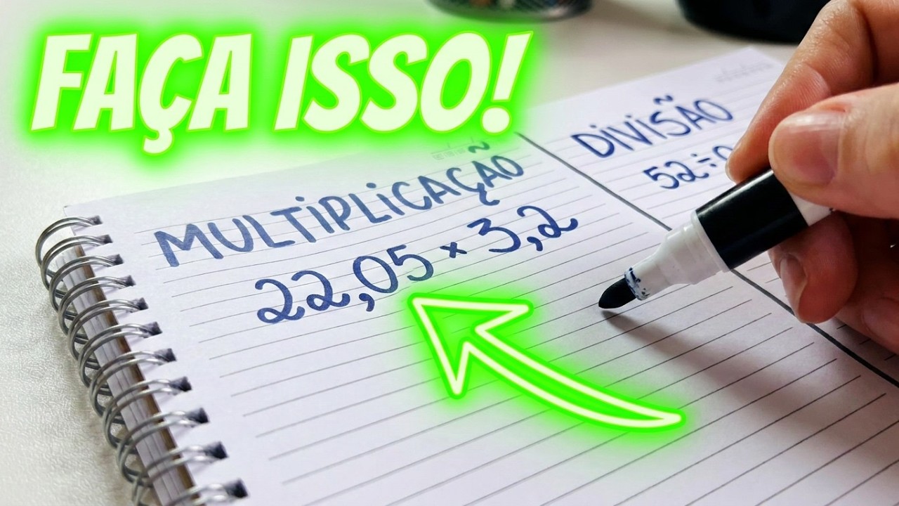 Aprenda as 4 operações básicas com números decimais! Rápido e Fácil!
