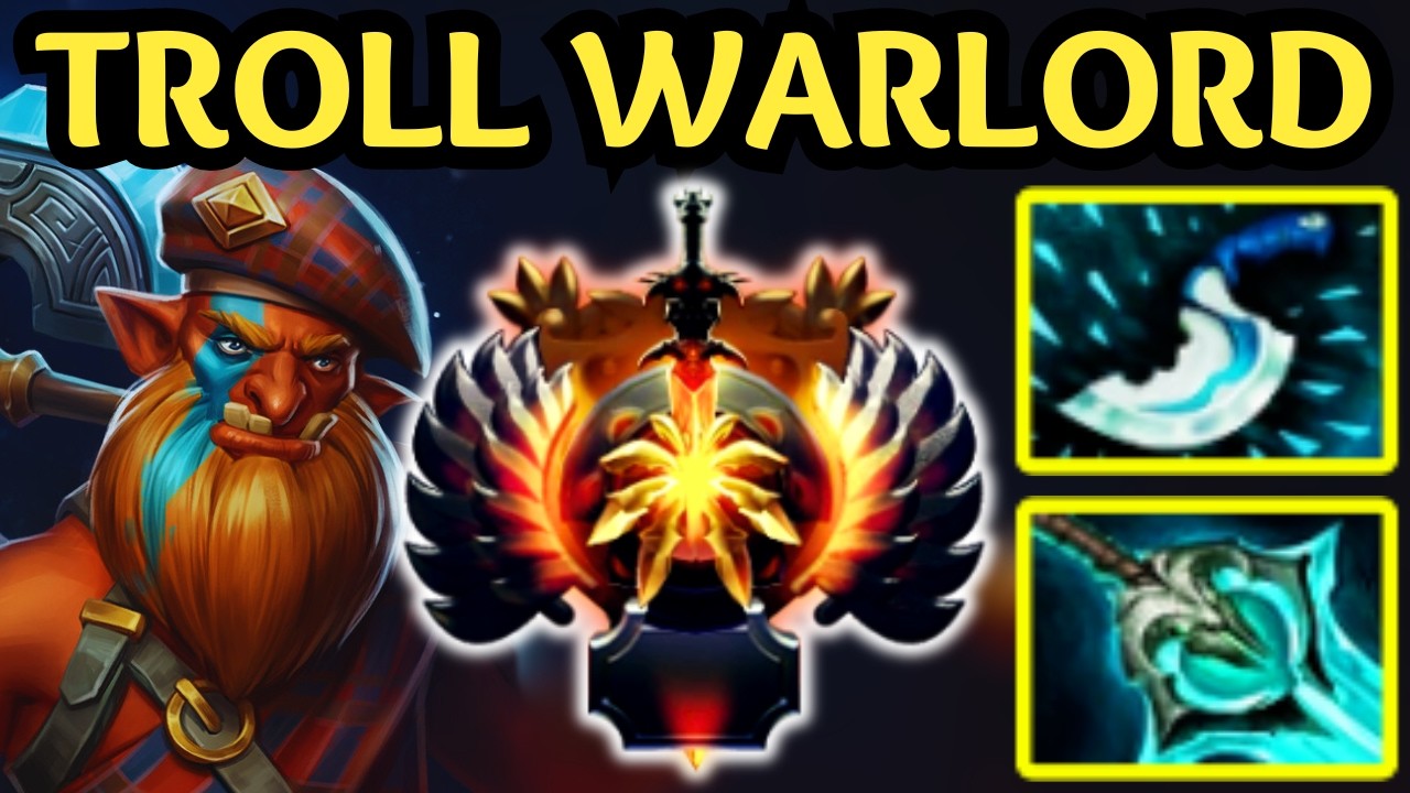 🔥 TROLL WARLORD Carry Is Broken — Infinite Attack Speed! 🔥 Dota 2 Gameplay
