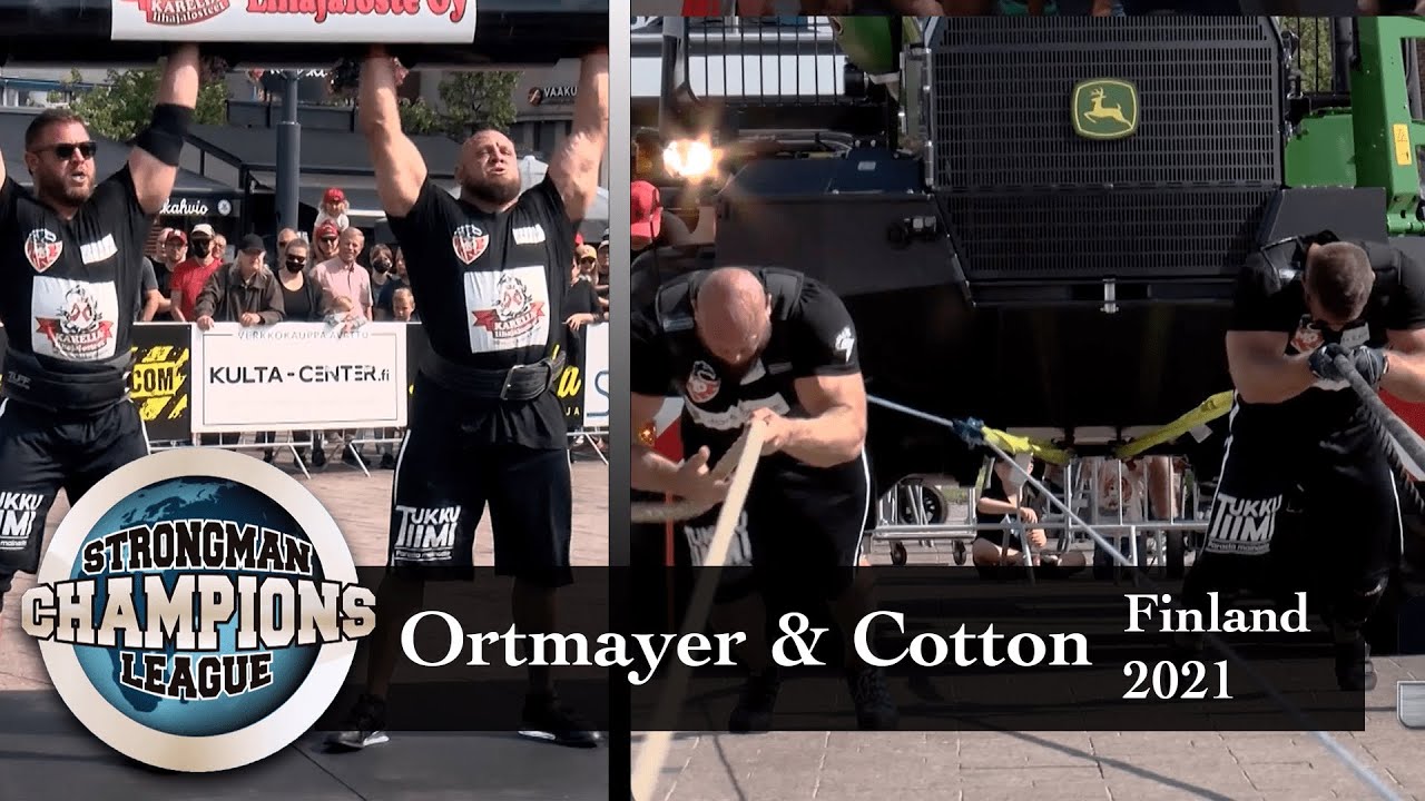 Ortmayer & Cotton highlights | World&rsquo;s Strongest Team pt 1 | Strongman Champions League