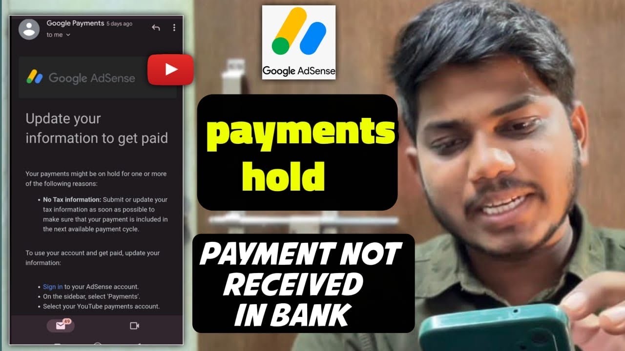 Google Adsense Payment Hold | Update Tax Info & Get Paid Fast | Youtube Payment Not Coming (Telugu)