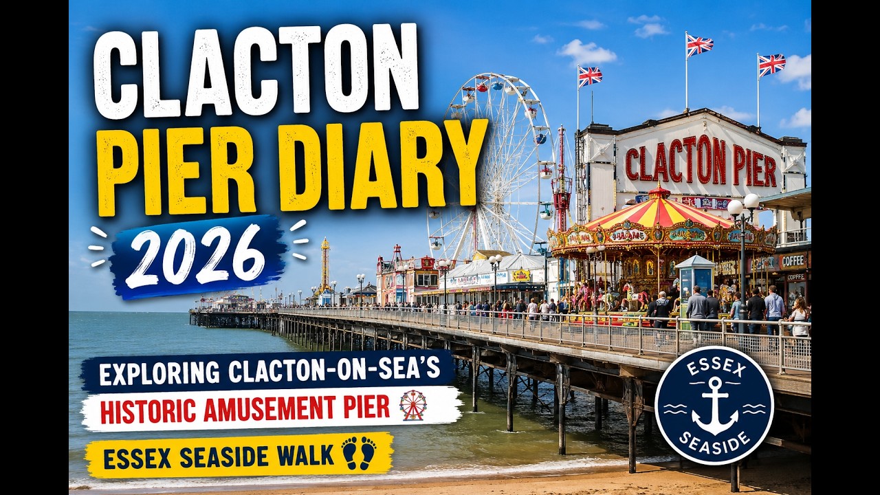 Clacton Pier Diary 2026 | Exploring Clacton-on-Sea's Historic Amusement Pier 🎡 | Essex Seaside Walk