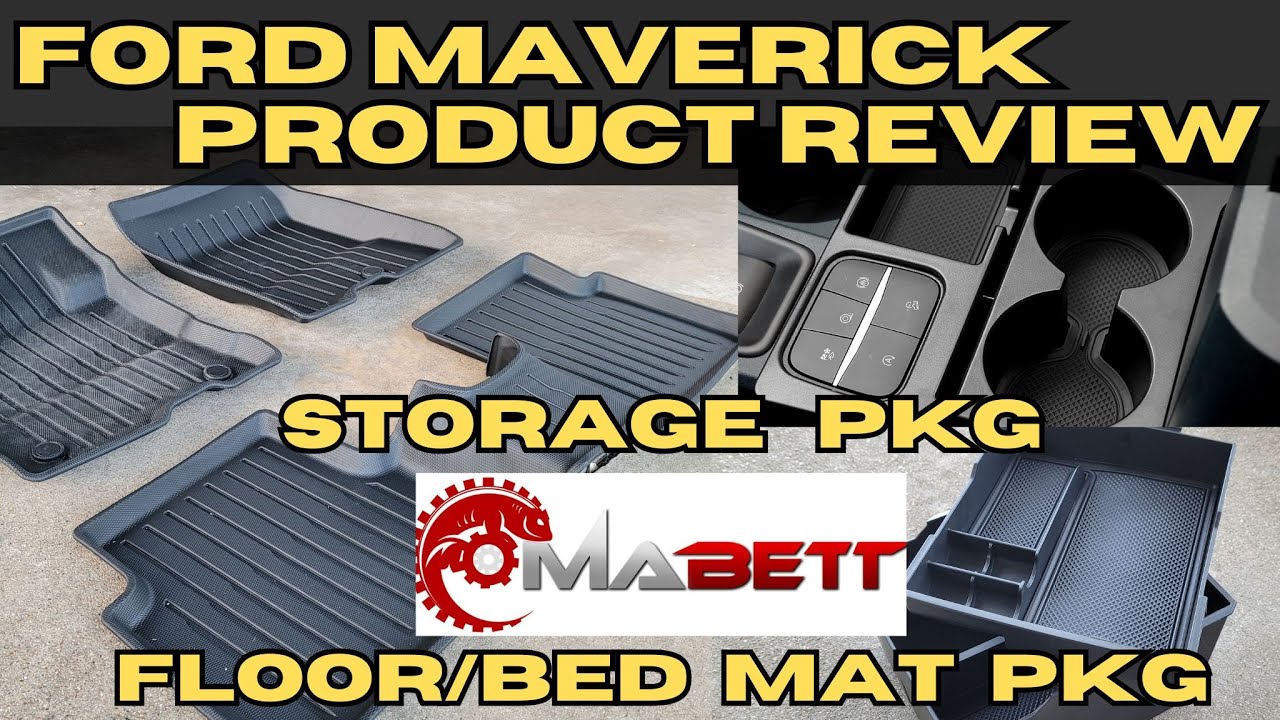 Mabett Product Review | Ford Maverick Floor/Bed Mat Pkg | Interior Storage Pkg