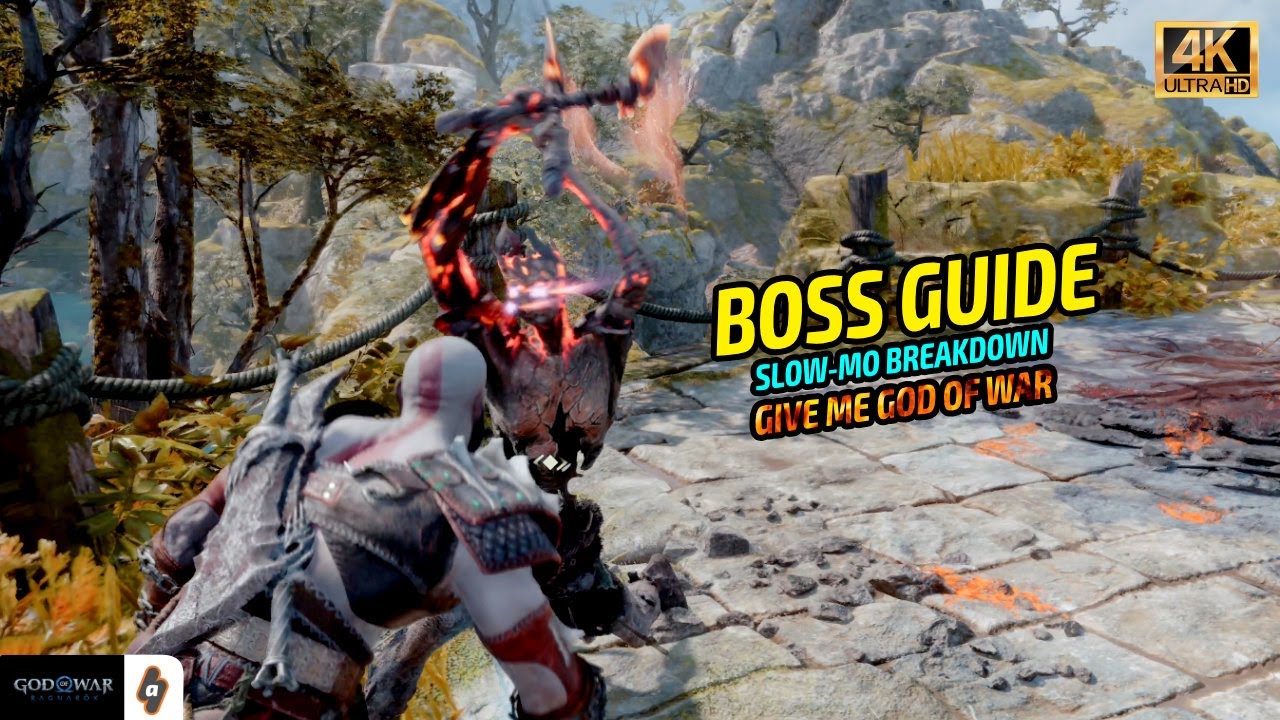 SLOW-MO BREAKDOWN: The Hateful Boss Fight - Give Me God of War Difficulty | God of War Ragnarok