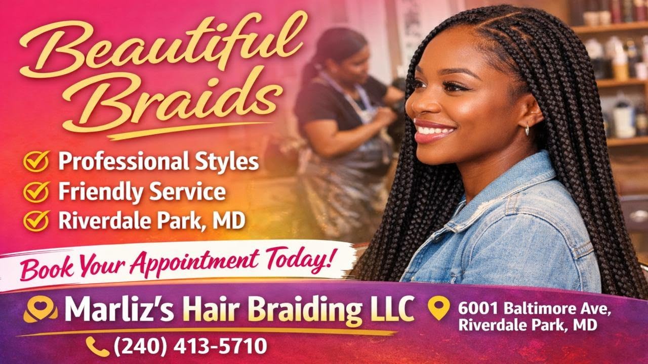 ✨ Professional Hair Braiding in Riverdale Park, MD ✨