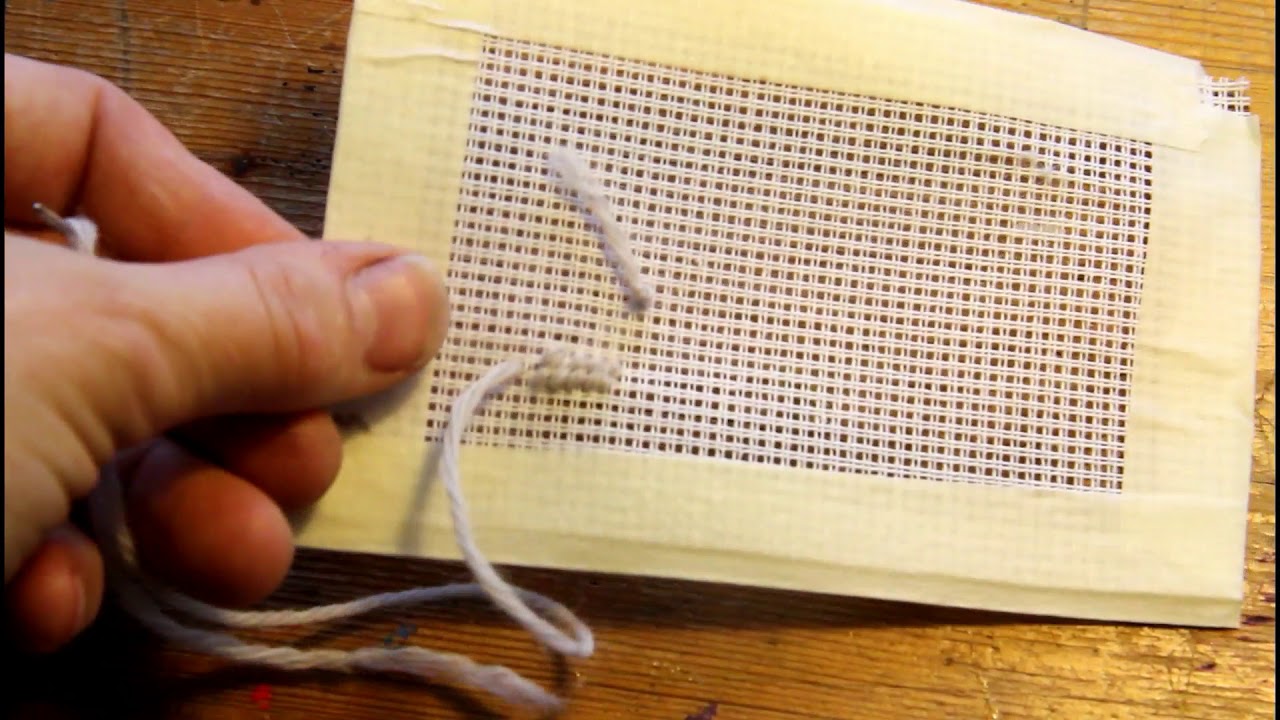 Sticken auf Stramin (Needlepoint, Gobelinstickerei)