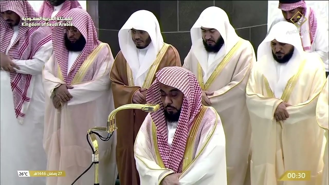 في أطهر البقاع يرتل د. عبدالله الجهني بإمتاع من سور الواقعة - المجادلة 6 | تهجد ليلة 27 رمضان 1446هـ