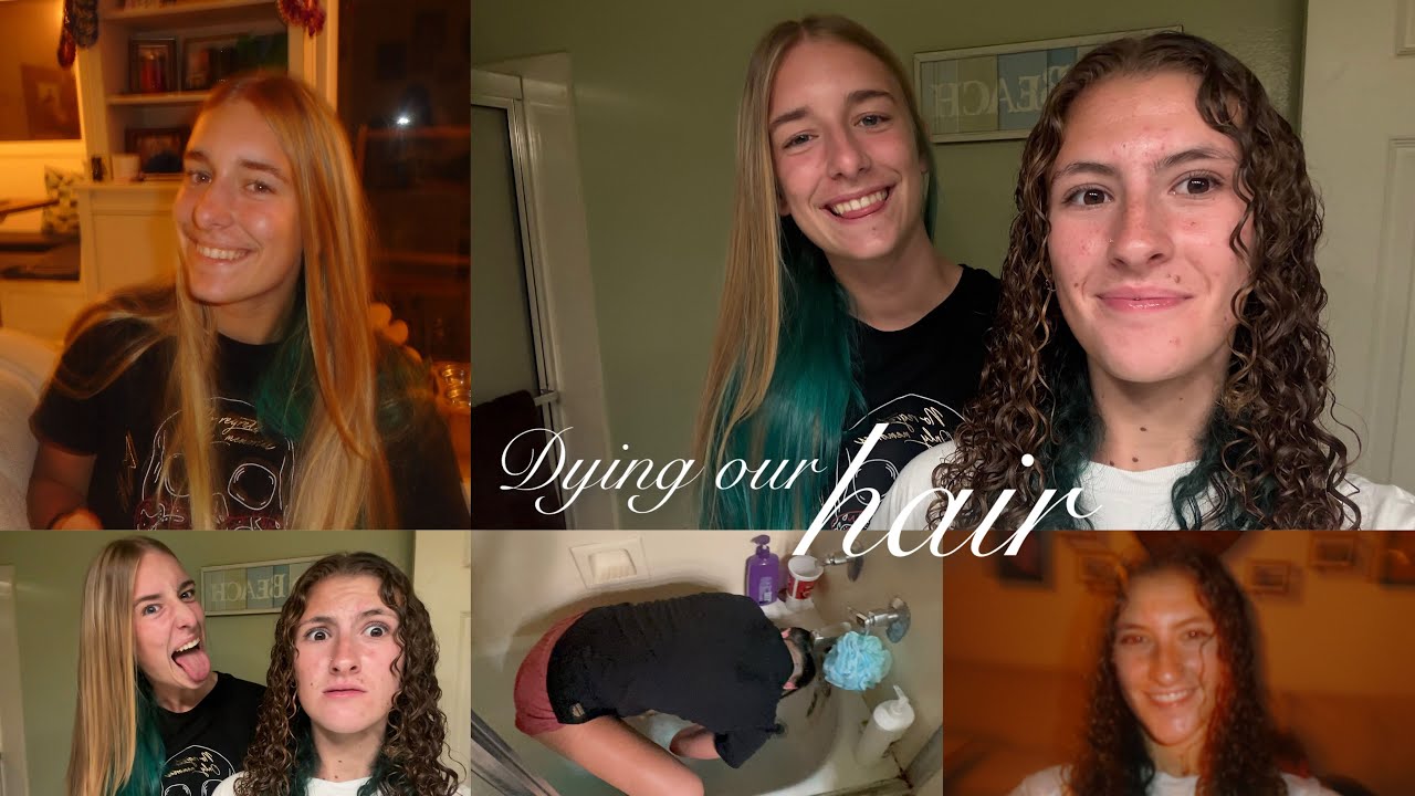 Dying our hair teal | second video of my summer vlogging series