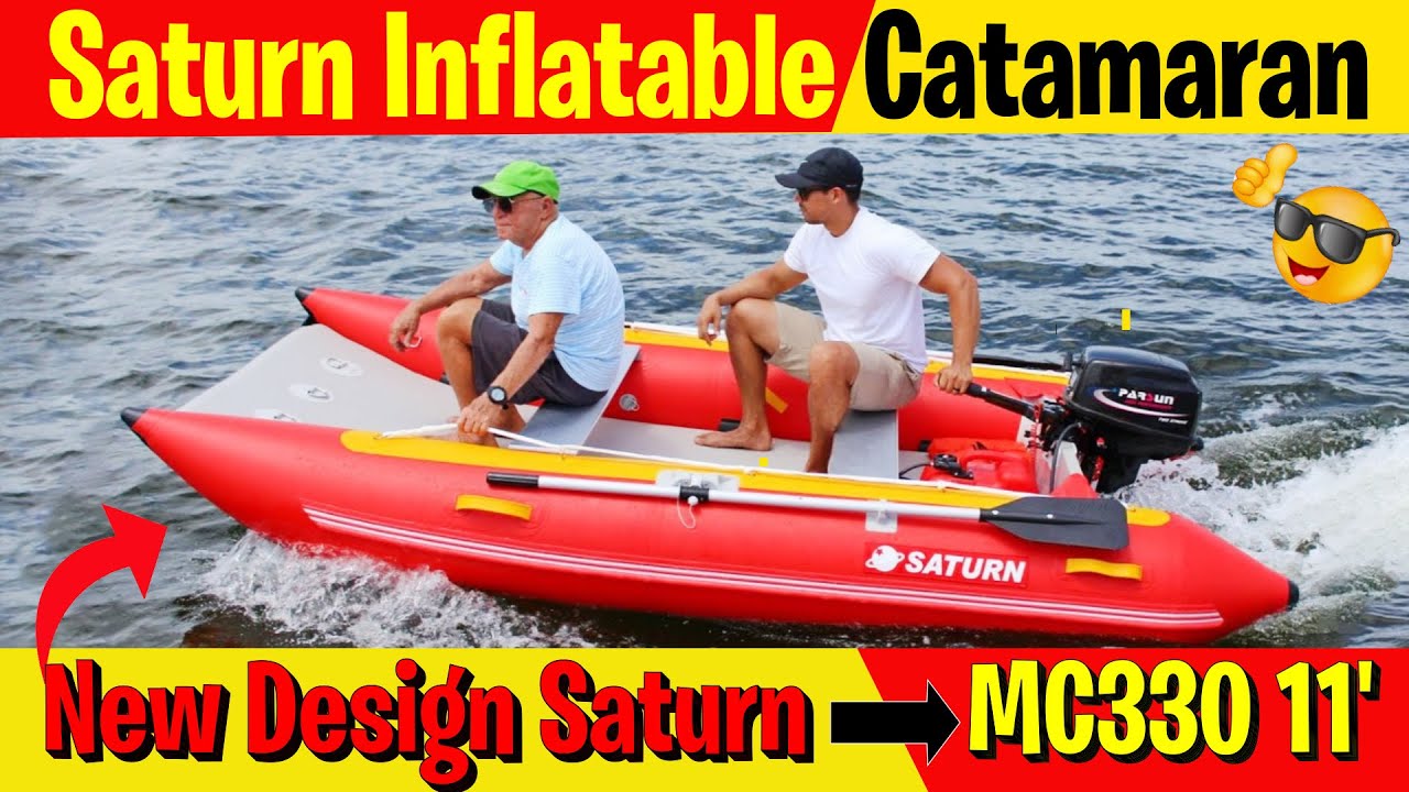 Saturn Inflatable Catamaran Test | Inflatable Catamaran motor boat