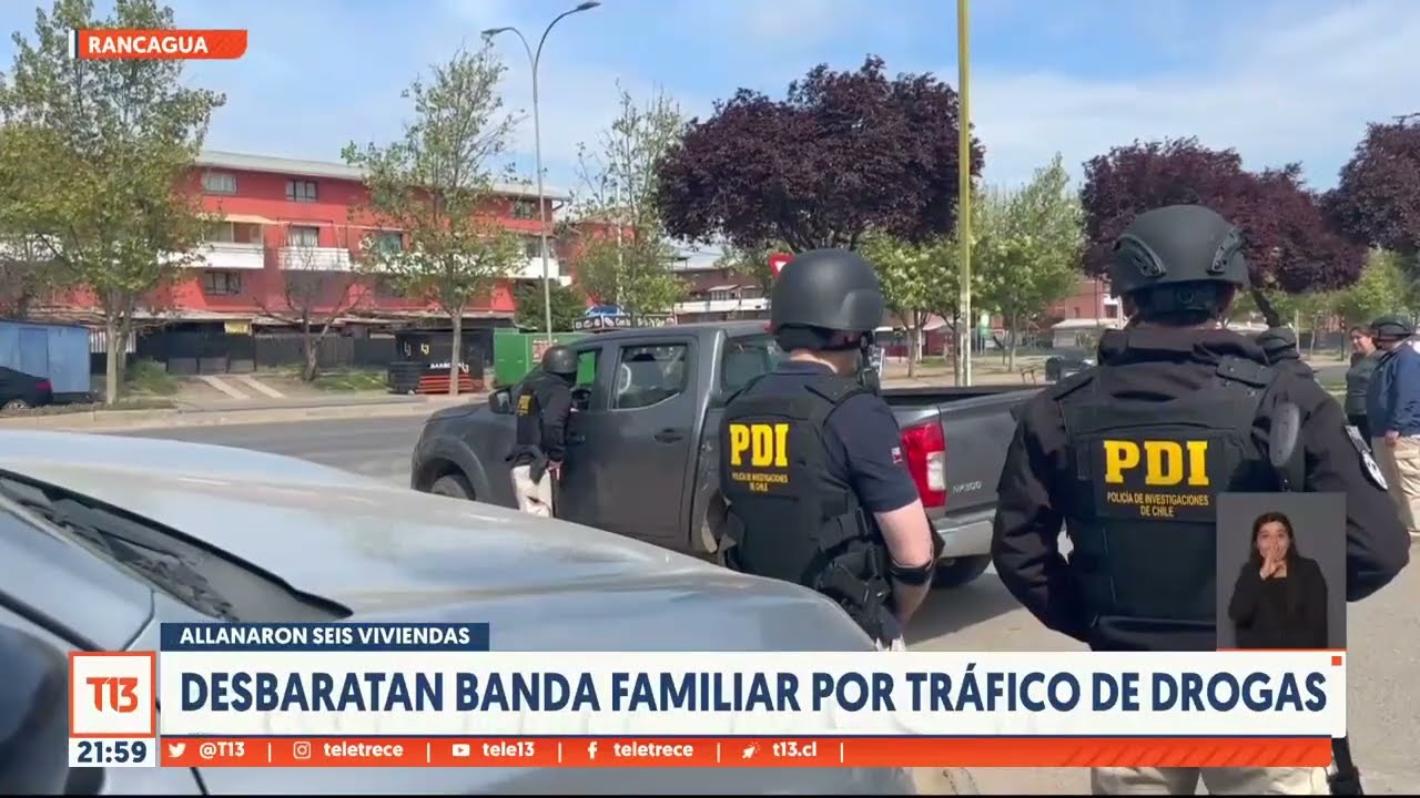 Desbaratan banda familiar que traficaba drogas en Rancagua