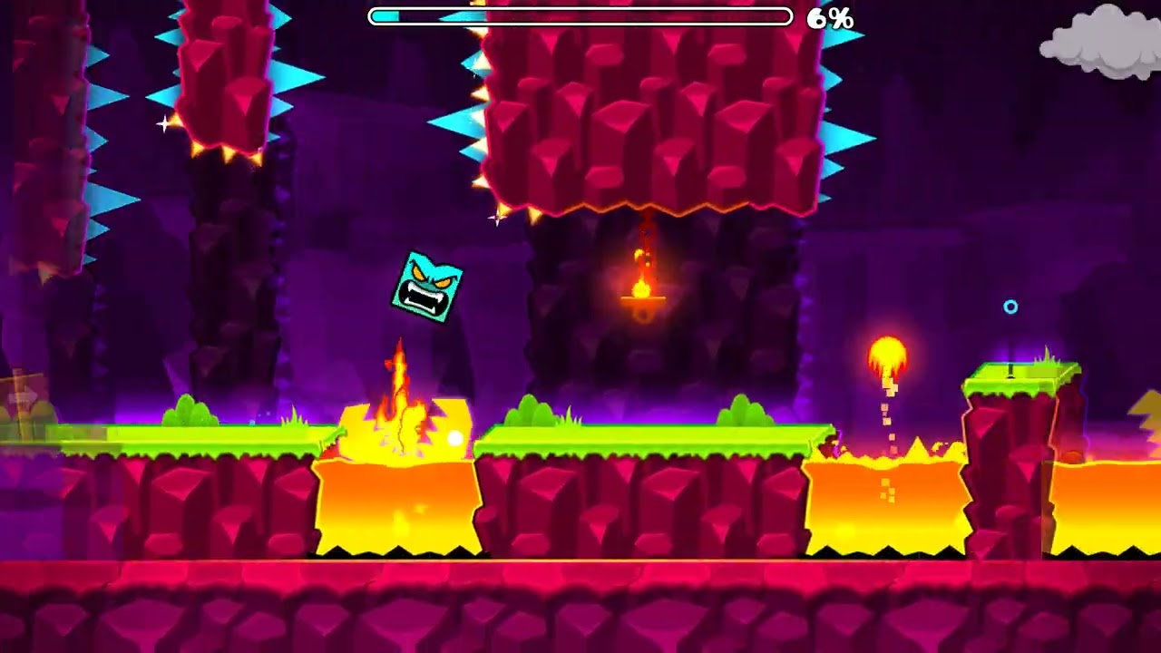 Trying to beat some of the harder levels | Geometry Dash | Gameplay