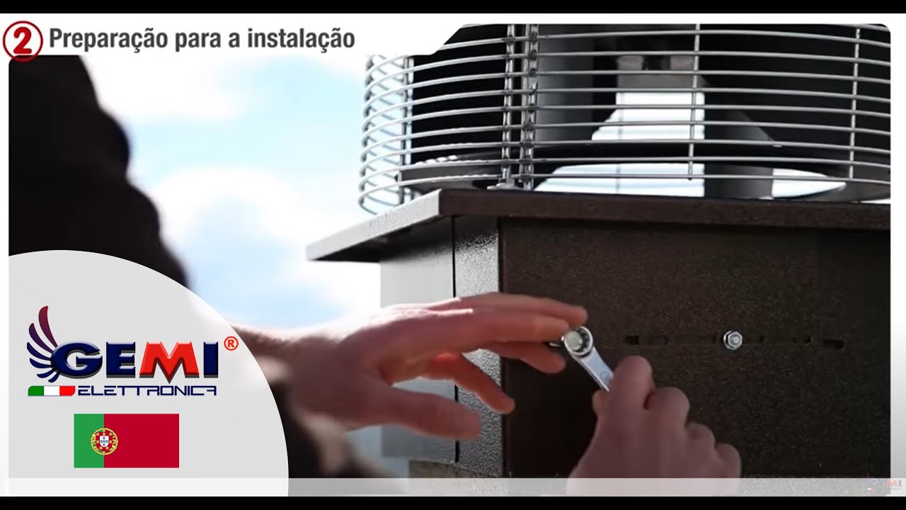 Extratores de fumo para chaminés Ventilador Extrator de Fumos - Video de instalação GEMI