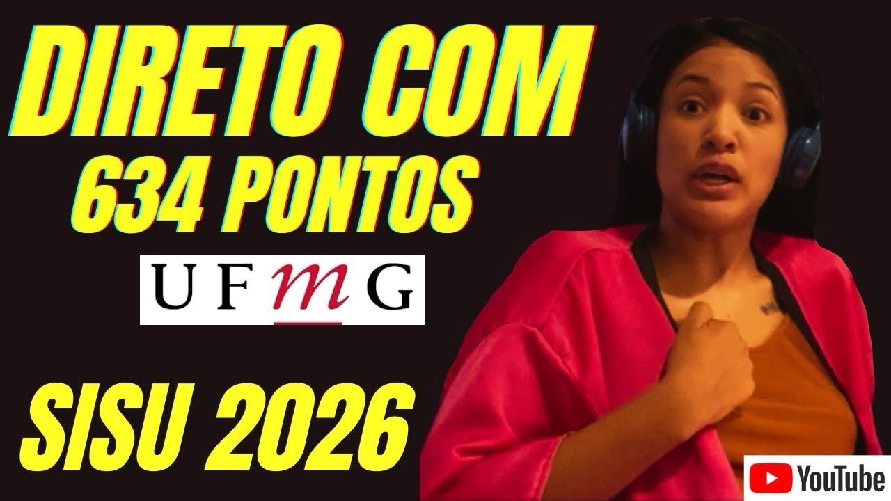 A MISSÃO de passar no SISU 2026 em direito na UFMG! NOTAS DE CORTE e muito mais
