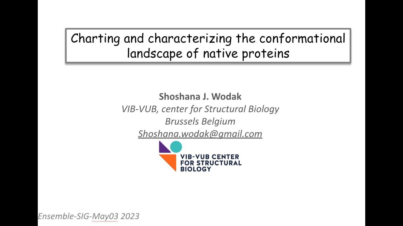Shoshana Wodak & Michael Feig : CASP SIG on Modeling Conformational Ensembles