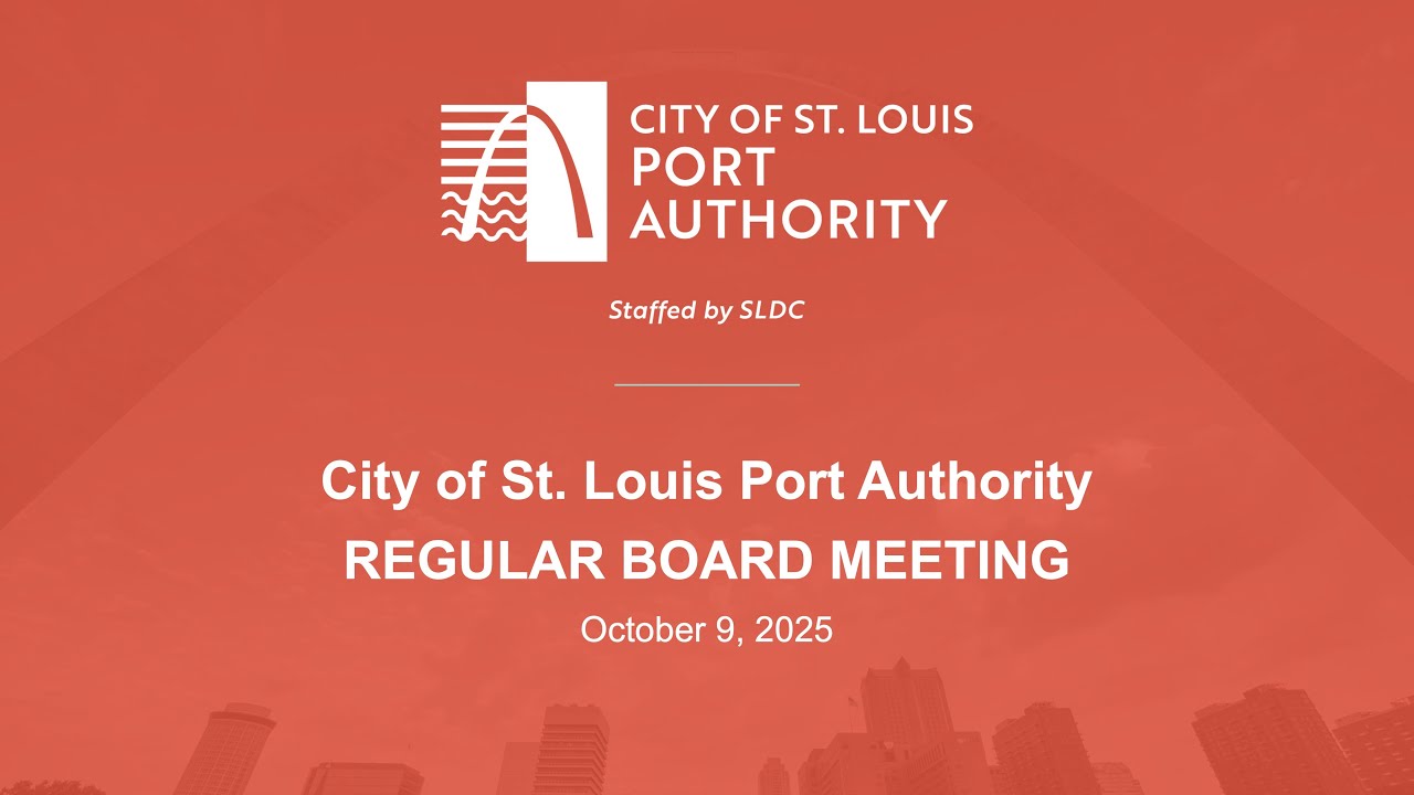 City of St. Louis Port Authority Board Meeting – October 9, 2025