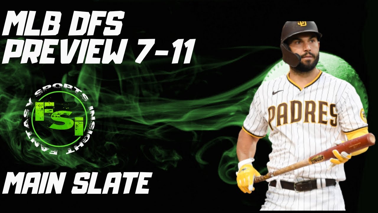 FSi DFS MLB - Monday MAIN Slate Preview - DraftKings Picks 7.11 - The Triple Play